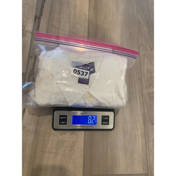 Empra White Linen Embroidered Button Up Shirt Size XL - Picture 13 of 13